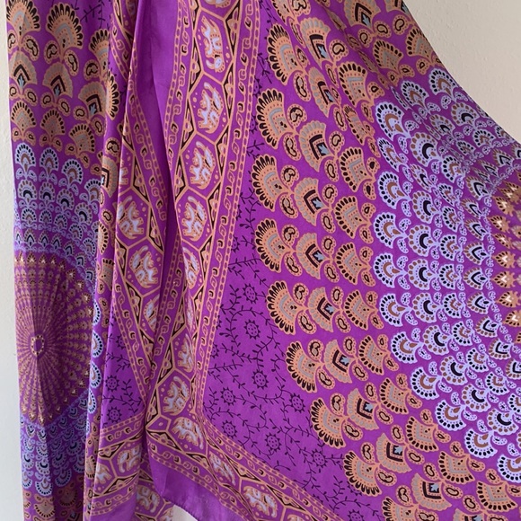 Handkerchief Hem Summer Maxi Dress - Picture 3 of 6